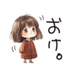 秋冬のあいさつ言葉。うめちゃん。（個別スタンプ：2）