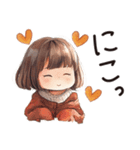 秋冬のあいさつ言葉。うめちゃん。（個別スタンプ：11）