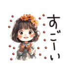 秋冬のあいさつ言葉。うめちゃん。（個別スタンプ：13）