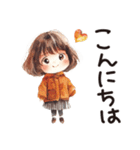 秋冬のあいさつ言葉。うめちゃん。（個別スタンプ：22）