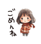 秋冬のあいさつ言葉。うめちゃん。（個別スタンプ：30）