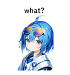 全て同じセリフ【what？】  1（個別スタンプ：1）