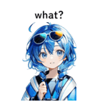 全て同じセリフ【what？】  1（個別スタンプ：5）