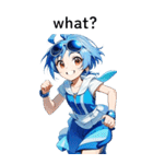 全て同じセリフ【what？】  1（個別スタンプ：7）