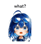 全て同じセリフ【what？】  1（個別スタンプ：11）