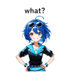 全て同じセリフ【what？】  1（個別スタンプ：15）