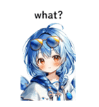 全て同じセリフ【what？】  1（個別スタンプ：20）