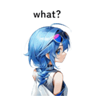 全て同じセリフ【what？】  1（個別スタンプ：21）