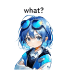 全て同じセリフ【what？】  1（個別スタンプ：22）