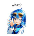 全て同じセリフ【what？】  1（個別スタンプ：24）