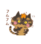 秋のサビ猫♪秋の味覚とハロウィン（個別スタンプ：22）