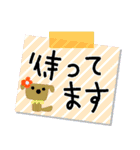 POPデカ文字✳︎ワンコと鳥とお花たち（個別スタンプ：6）