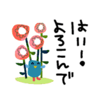 POPデカ文字✳︎ワンコと鳥とお花たち（個別スタンプ：15）