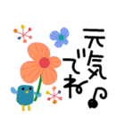 POPデカ文字✳︎ワンコと鳥とお花たち（個別スタンプ：39）