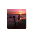 夕暮れの海の英語バージョン（個別スタンプ：14）