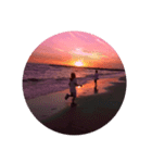 夕暮れの海の英語バージョン（個別スタンプ：15）