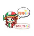 Ciao！ かわいいイタリアンガールのスタンプ（個別スタンプ：19）
