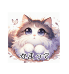 【使える】ノスタルジックな可愛い猫（個別スタンプ：3）