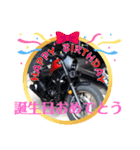 バイクでスタンプ（個別スタンプ：1）