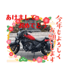 バイクでスタンプ（個別スタンプ：4）