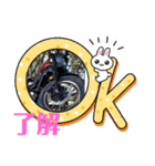 バイクでスタンプ（個別スタンプ：5）