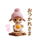 かわいいキリン（時々ネコ）お返事 気遣い（個別スタンプ：10）