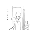 線の細いネコ（個別スタンプ：2）