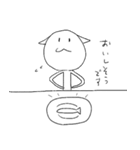 線の細いネコ（個別スタンプ：29）