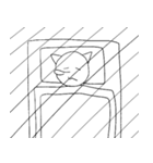 線の細いネコ（個別スタンプ：33）