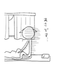 線の細いネコ（個別スタンプ：35）