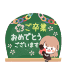 モノトーンlongちゃん・年中（個別スタンプ：30）