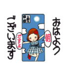 ひま子ちゃん641大人いつもの挨拶スタンプ（個別スタンプ：2）