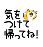 ふでしば23【家族・お出かけ連絡】デカ文字（個別スタンプ：11）