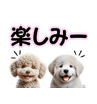 可愛い子犬と♡デカ文字スタンプ（個別スタンプ：18）