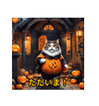 ぽっちゃりハロウィンドジっ子アニマルズ（個別スタンプ：17）