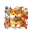 毎日使える柴犬の秋✩.*˚（個別スタンプ：11）