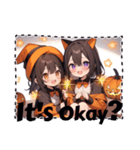 Halloween女の子（個別スタンプ：3）