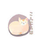 ふわっと猫（個別スタンプ：4）