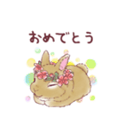 うさぎのポムとモコ（個別スタンプ：9）