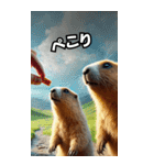 ⚫ボバクマーモット3⭐40匹セット（個別スタンプ：2）