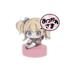 qute girl stamp（個別スタンプ：5）