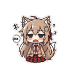 愛らしいけもみみっ子、日常スタンプ（個別スタンプ：23）