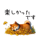 秋の柴犬（個別スタンプ：35）