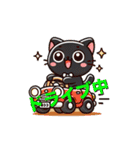 黒猫ジジのイラスト（個別スタンプ：7）