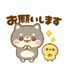 連絡ことば♡豆柴日和♡ねこねこにゃんこ（個別スタンプ：24）