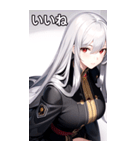 銀髪トレンチコート女の子（個別スタンプ：8）