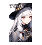 銀髪トレンチコート女の子（個別スタンプ：30）