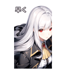 銀髪トレンチコート女の子（個別スタンプ：39）