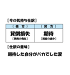 【簿記・会計風】今の気持ち仕訳スタンプ（個別スタンプ：12）