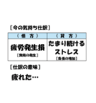 【簿記・会計風】今の気持ち仕訳スタンプ（個別スタンプ：38）